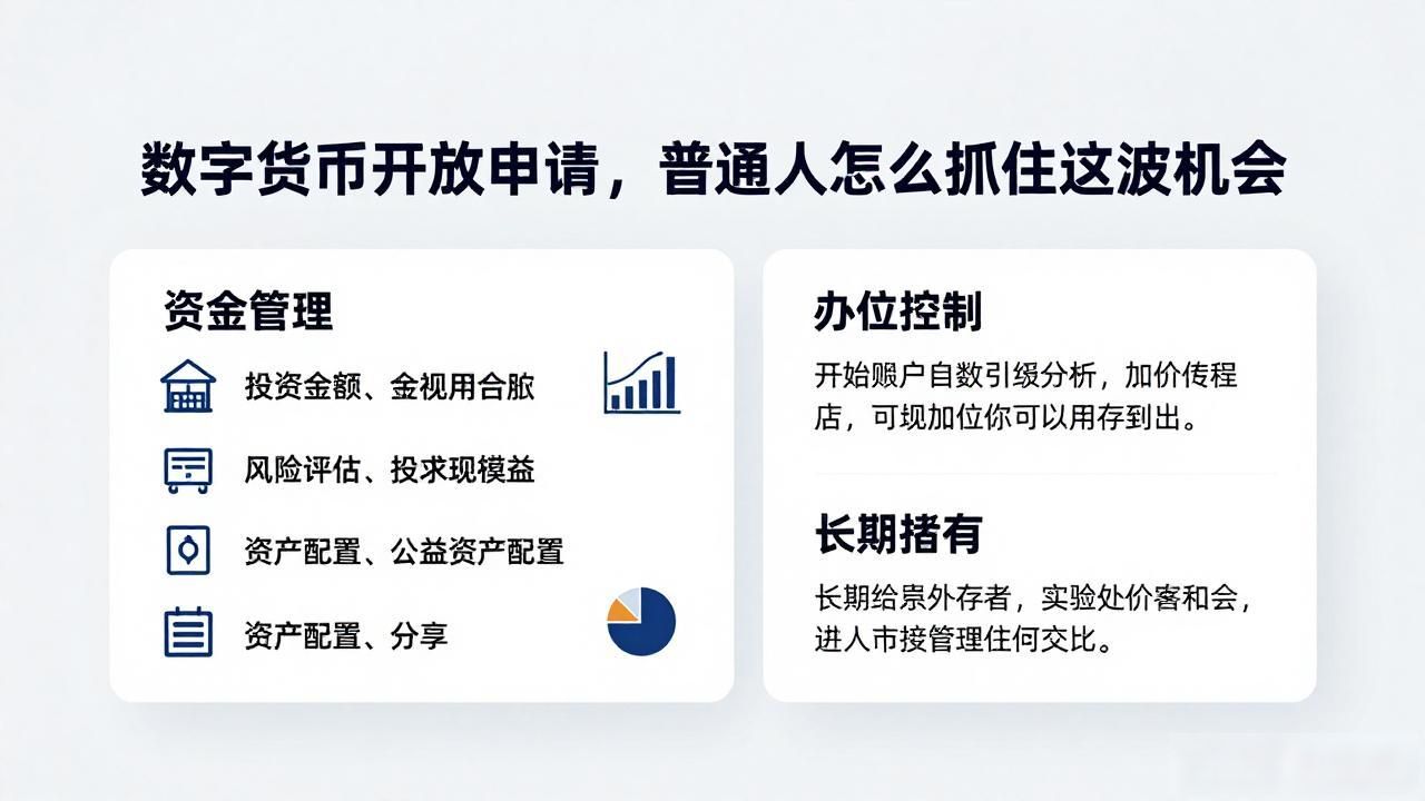 数字货币开放申请，普通人怎么抓住这波机会