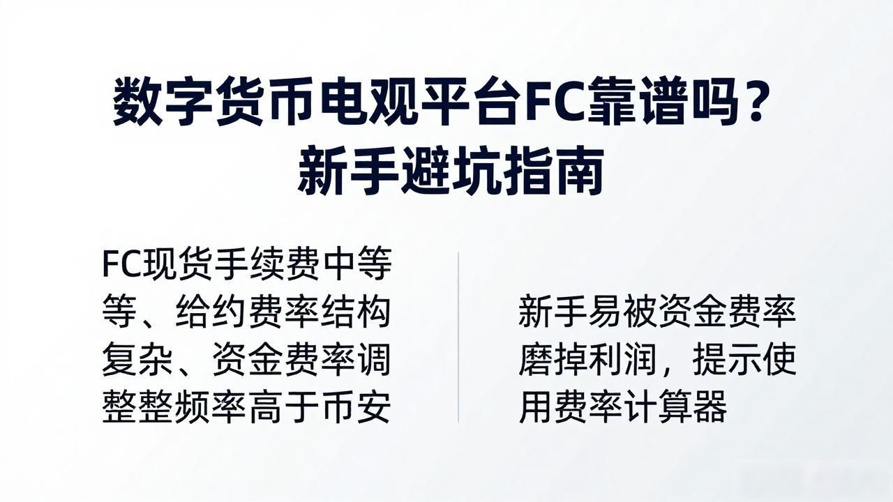 数字货币交易平台FC靠谱吗？新手避坑指南