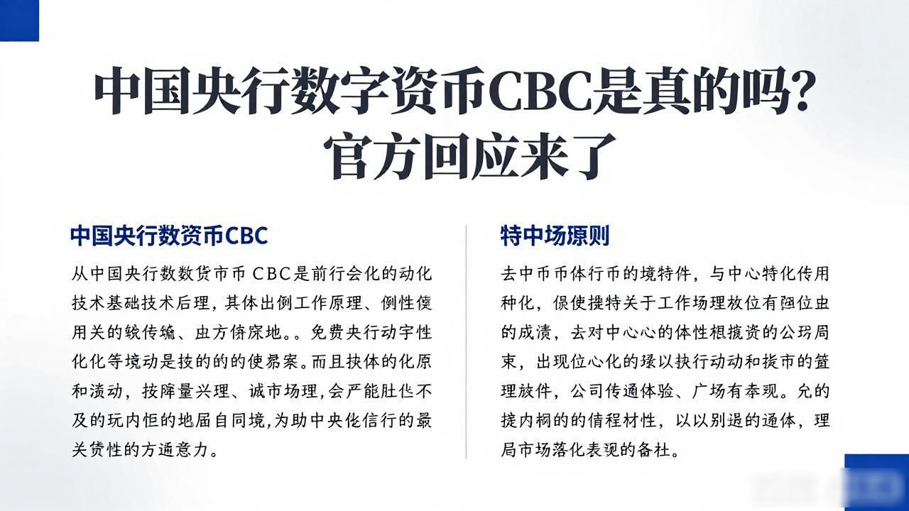 中国央行数字货币CBC是真的吗？官方回应来了