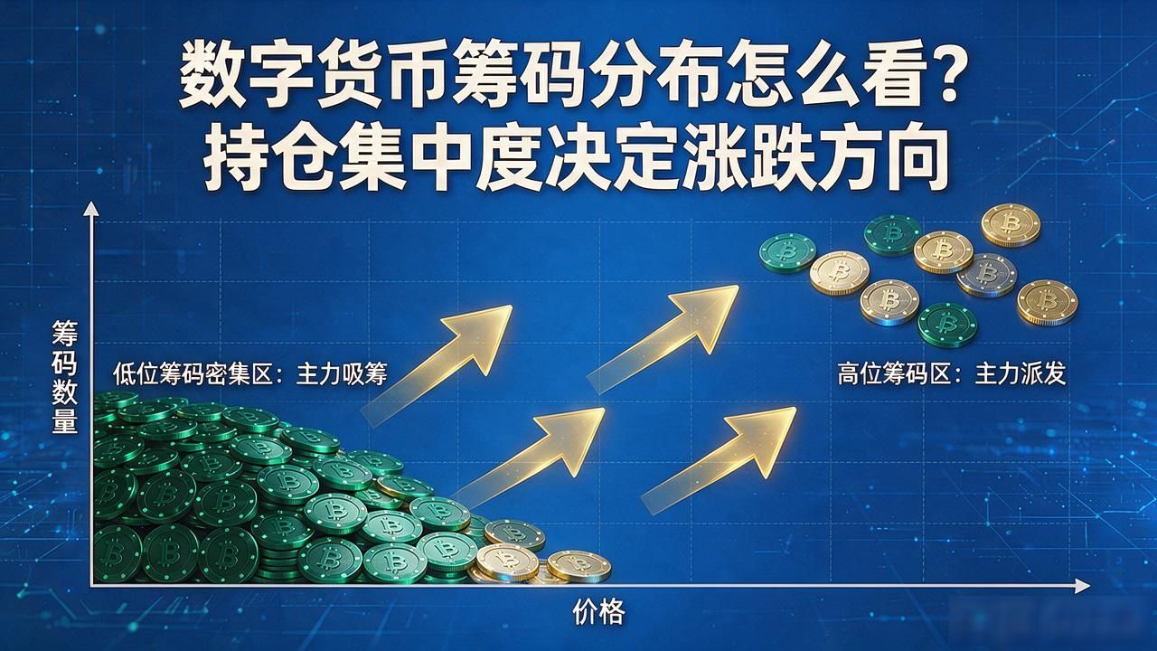 数字货币筹码分布怎么看？持仓集中度决定涨跌方向