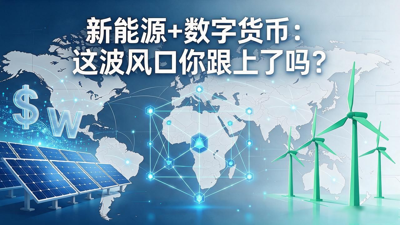 新能源+数字货币：这波风口你跟上了吗