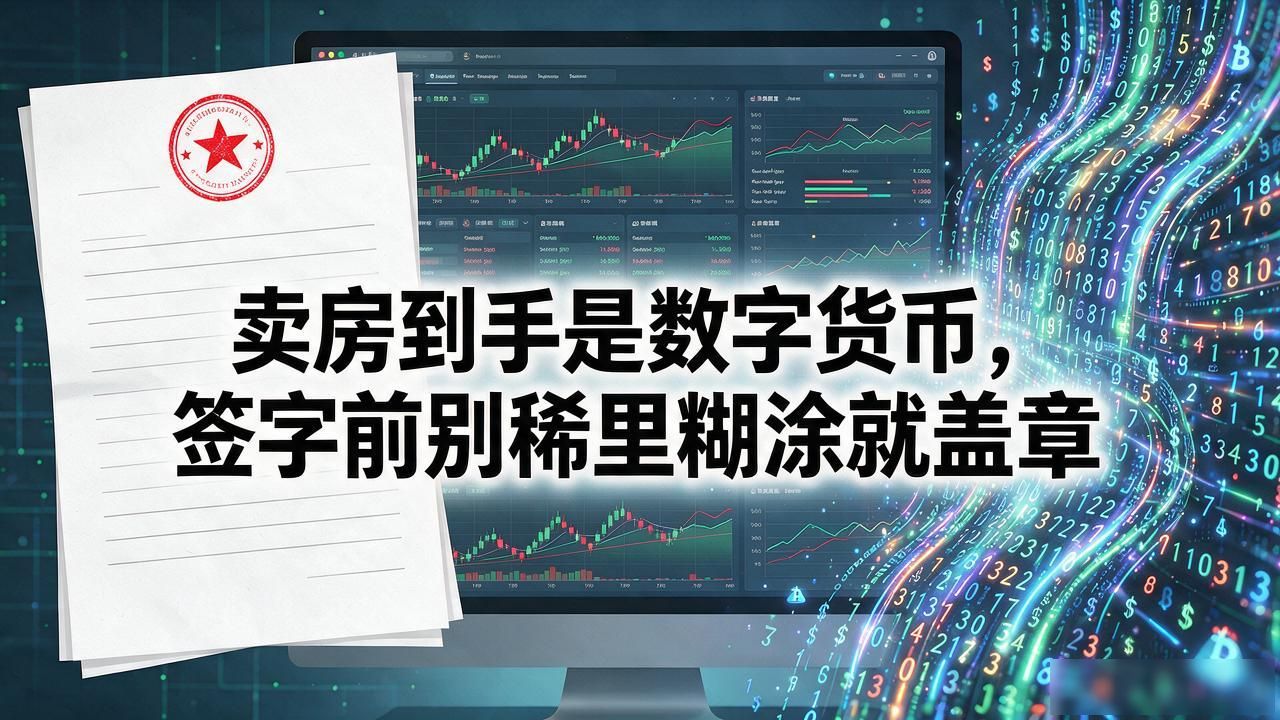 卖房到手是数字货币，签字前别稀里糊涂就盖章