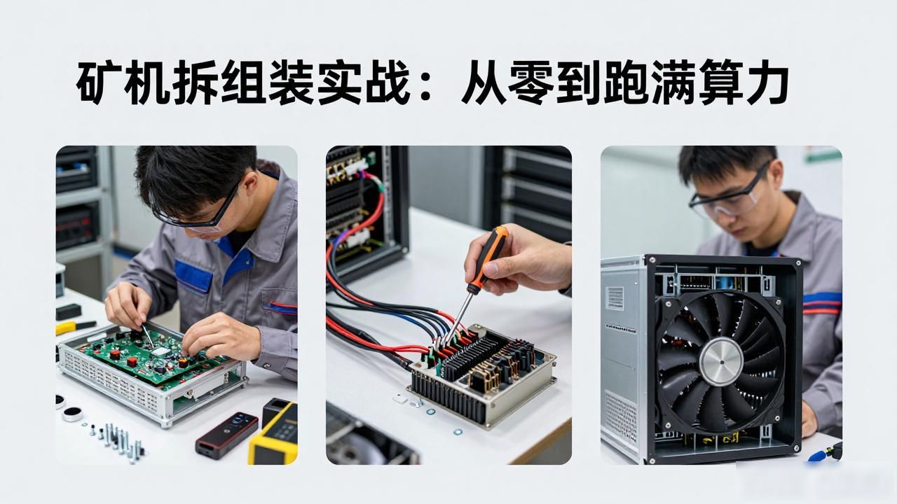 矿机拆机组装实战：从零到跑满算力