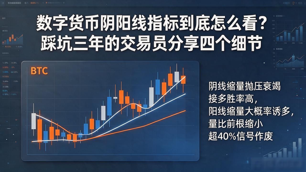 数字货币阴阳线指标到底怎么看？踩坑三年的交易员分享四个细节