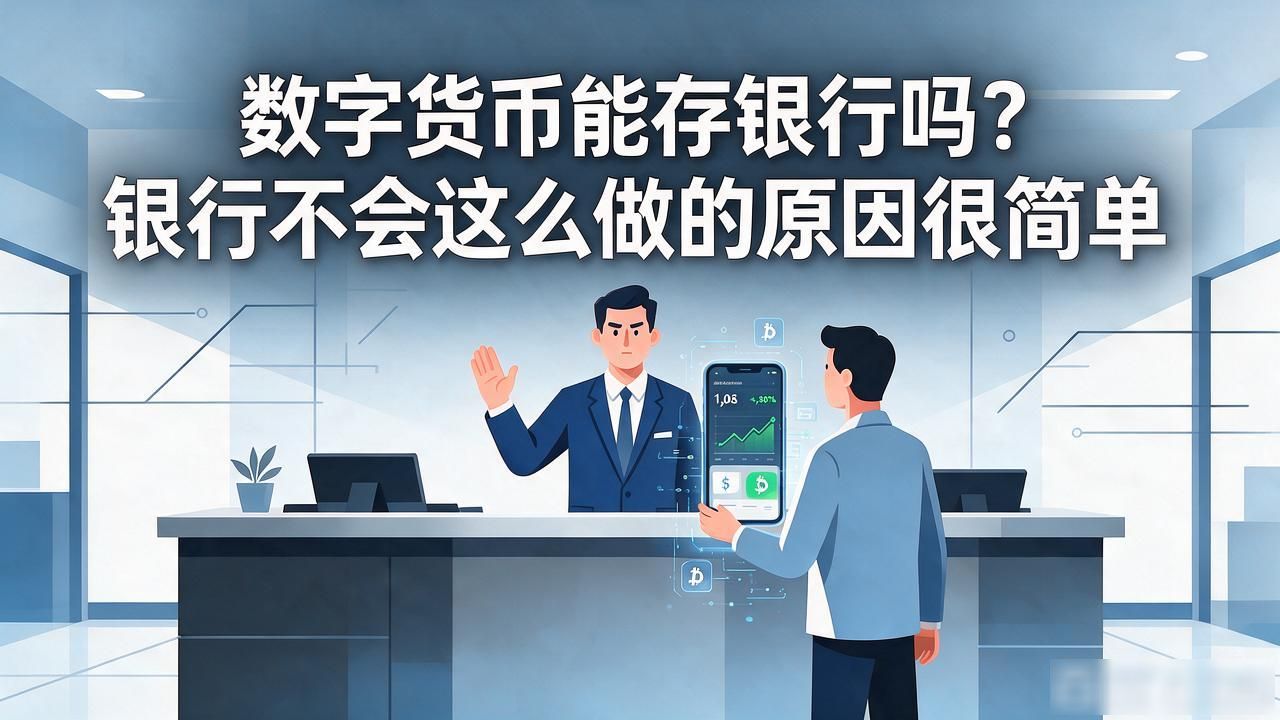 数字货币能存银行吗？银行不会这么做的原因很简单