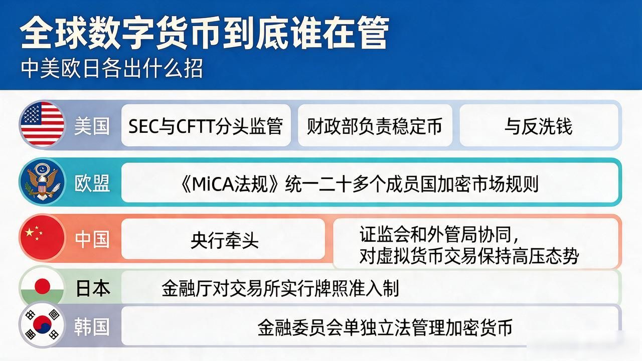 全球数字货币到底谁在管，中美欧日各出什么招