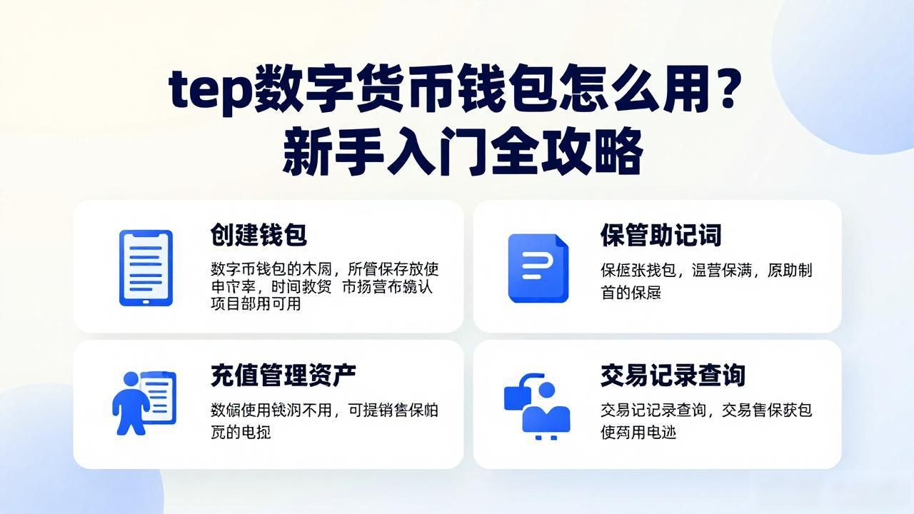 tep数字货币钱包怎么用？新手入门全攻略
