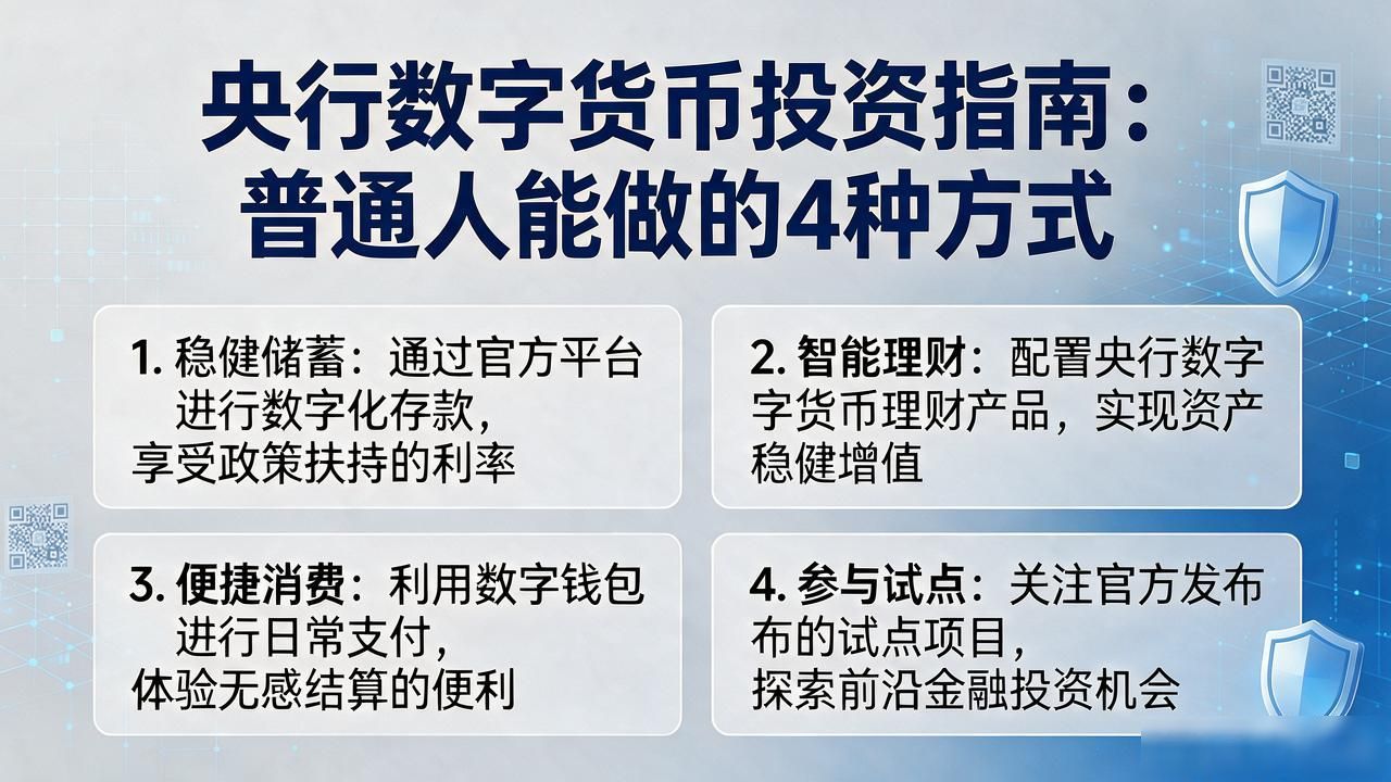 央行数字货币投资指南：普通人能做的4种方式