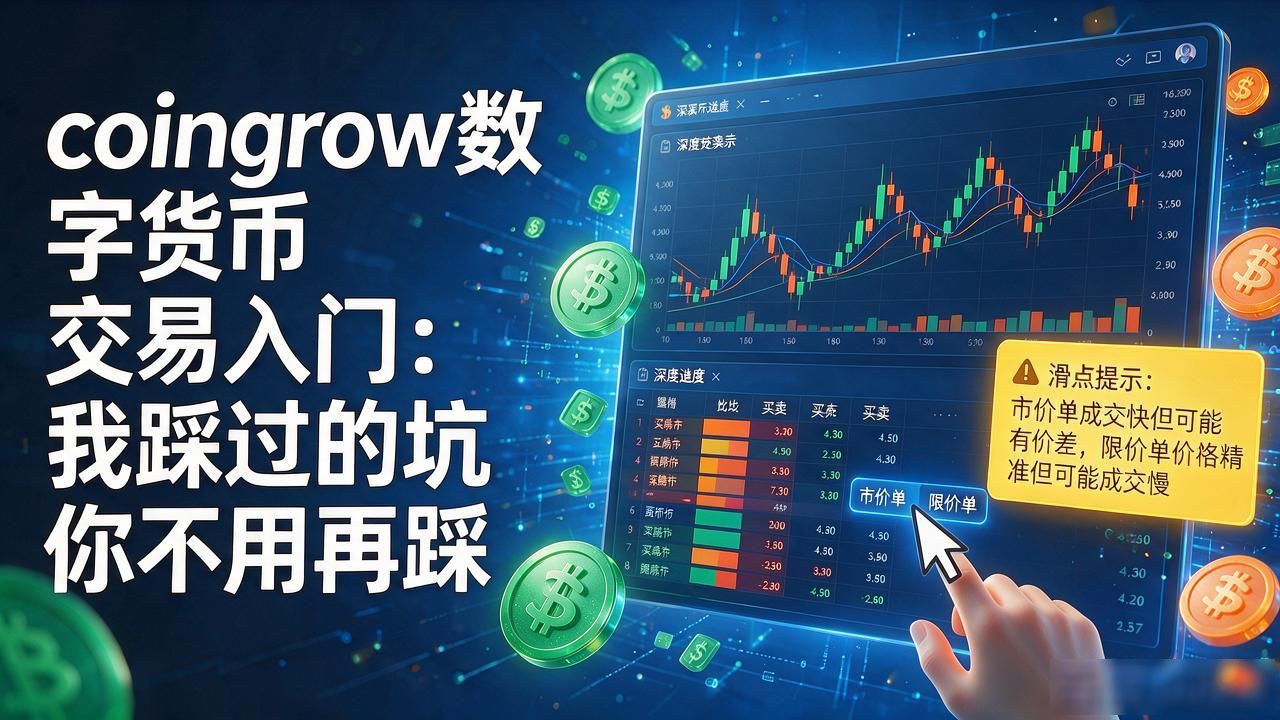 coingrow数字货币交易入门：我踩过的坑你不用再踩