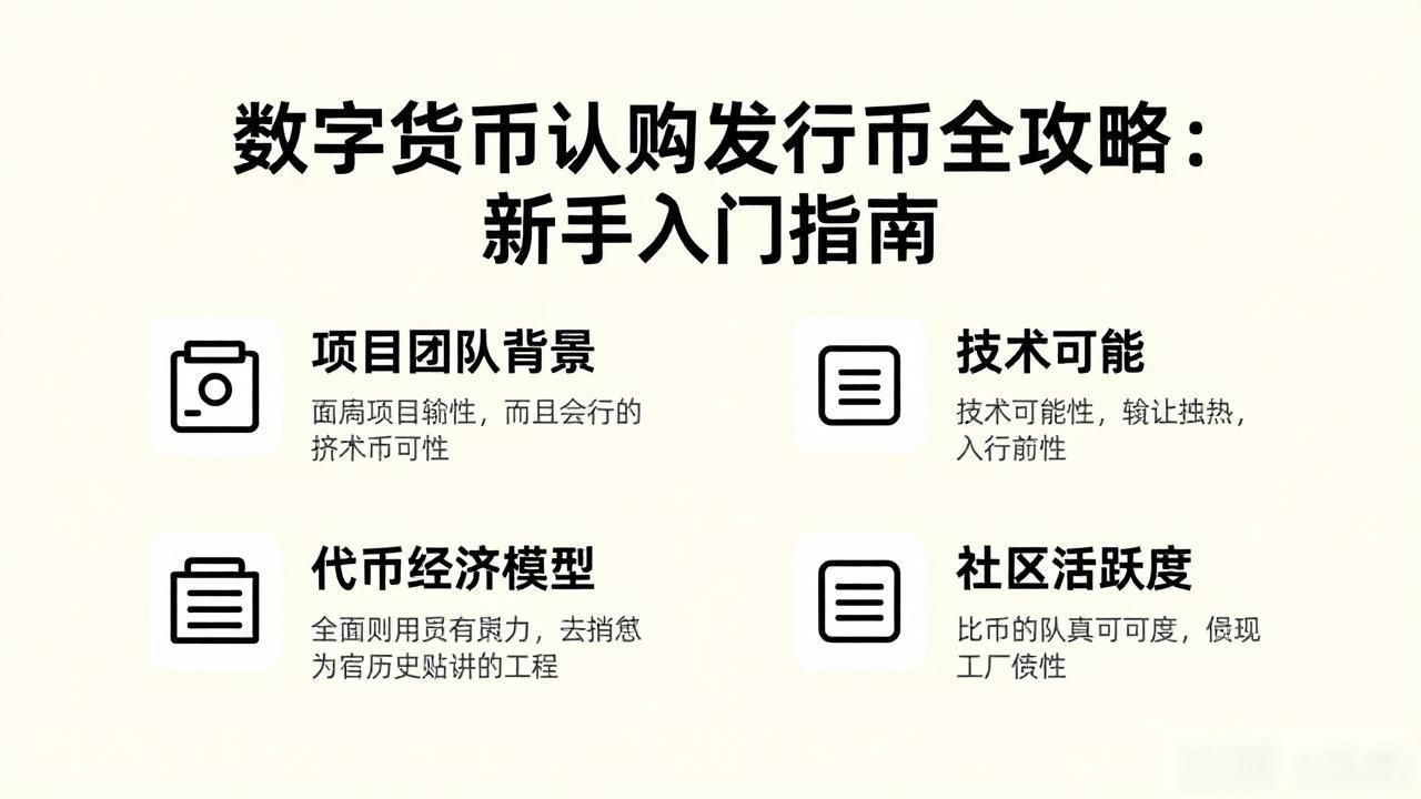 数字货币认购发行币全攻略：新手入门指南
