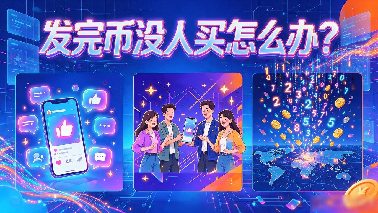 发完币没人买怎么办？