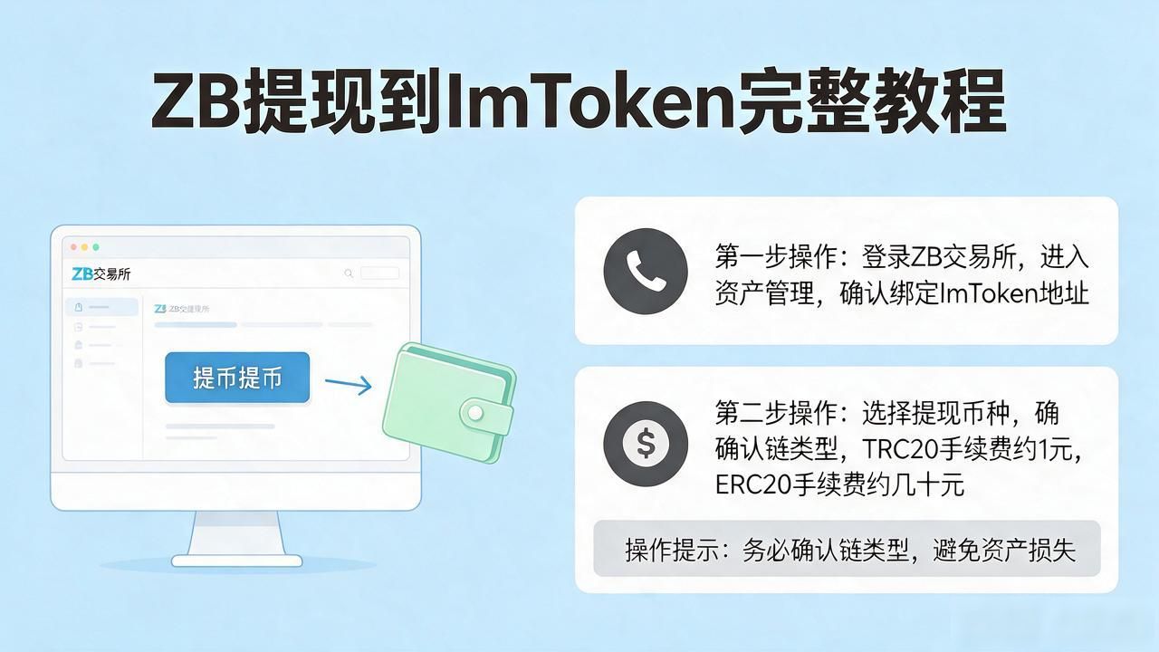 ZB提现到ImToken完整教程：几步搞定提币
