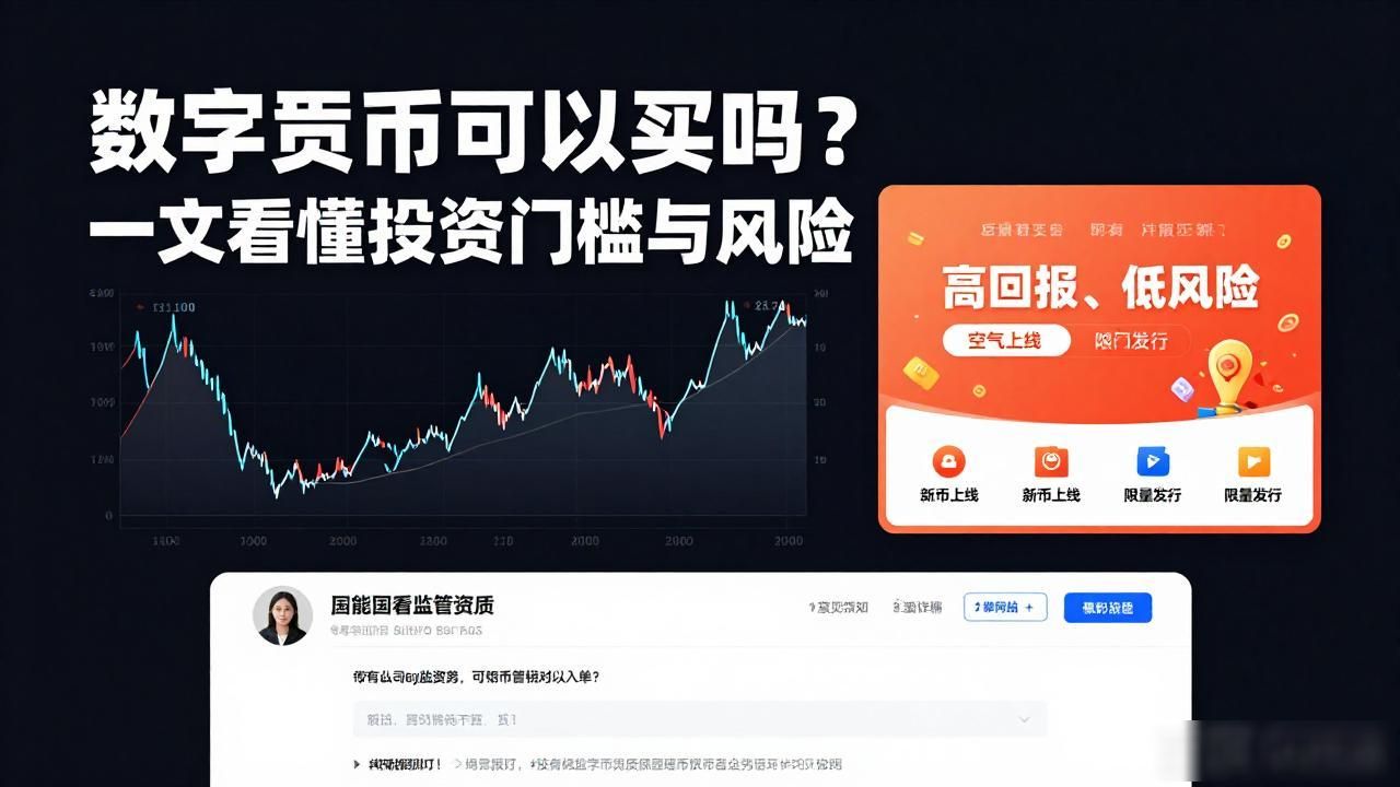 数字货币可以买吗？一文看懂投资门槛与风险