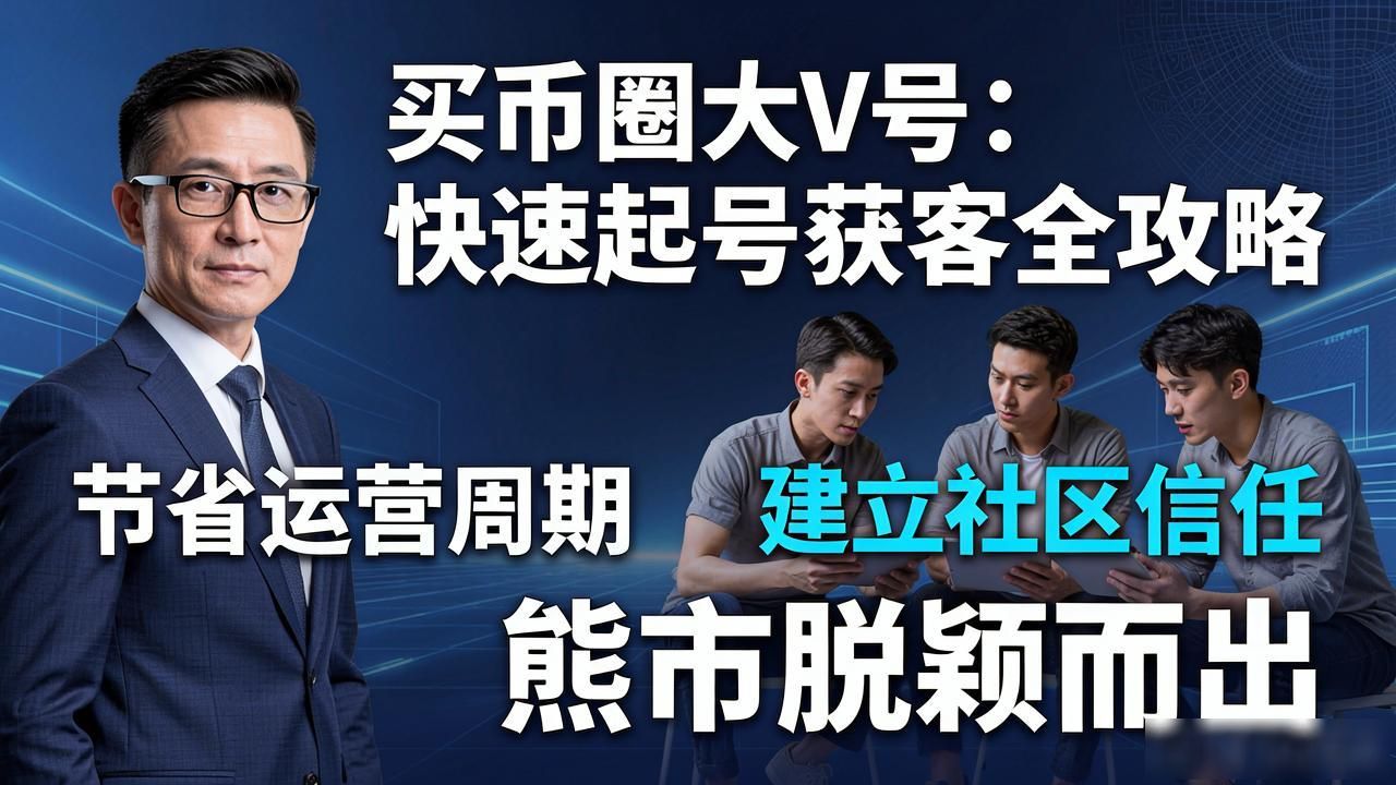 买币圈大V号：快速起号获客全攻略