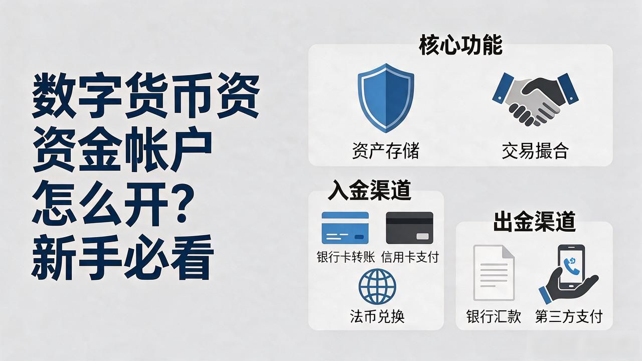 数字货币资金帐户怎么开？新手必看