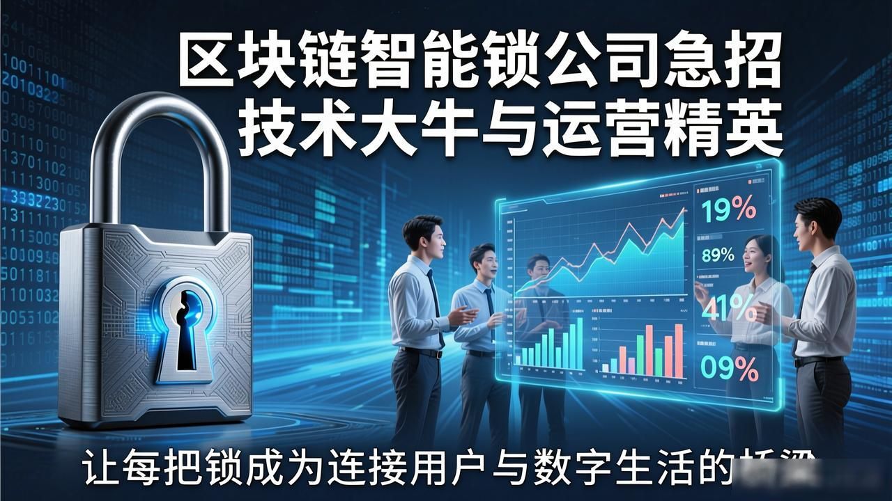 区块链智能锁公司急招技术大牛与运营精英