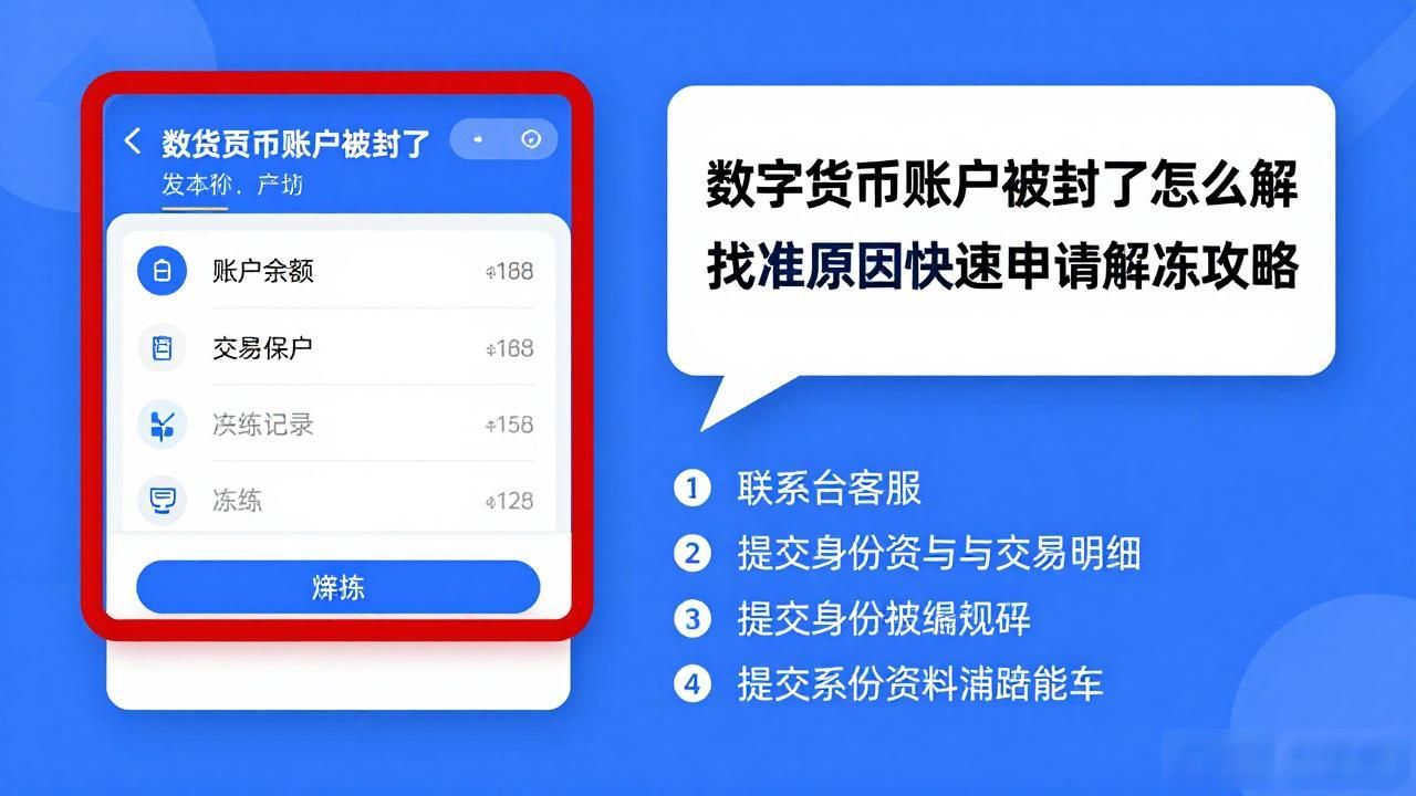 数字货币账户被封了怎么解 找准原因快速申请解冻攻略