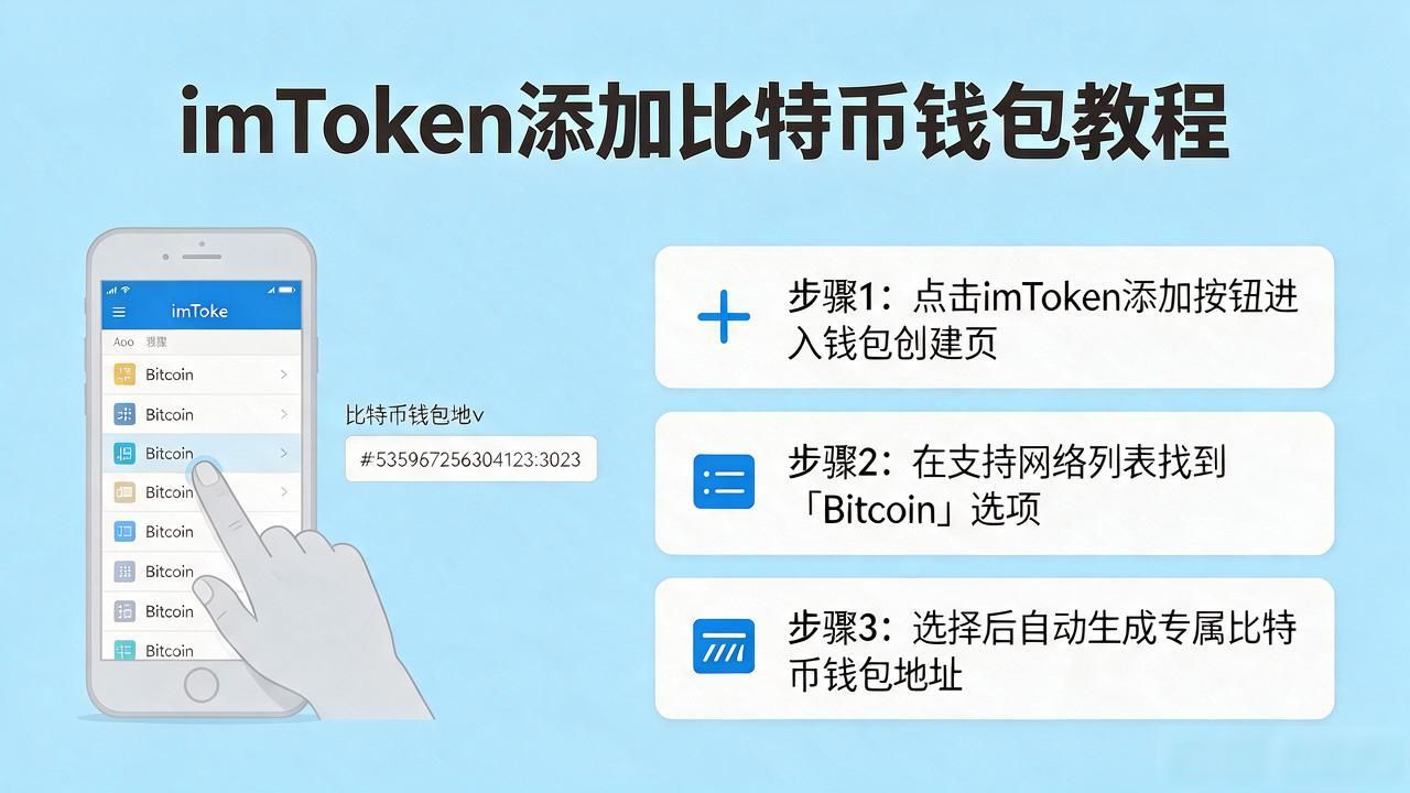 imToken怎么添加比特币钱包？新手一步步教程