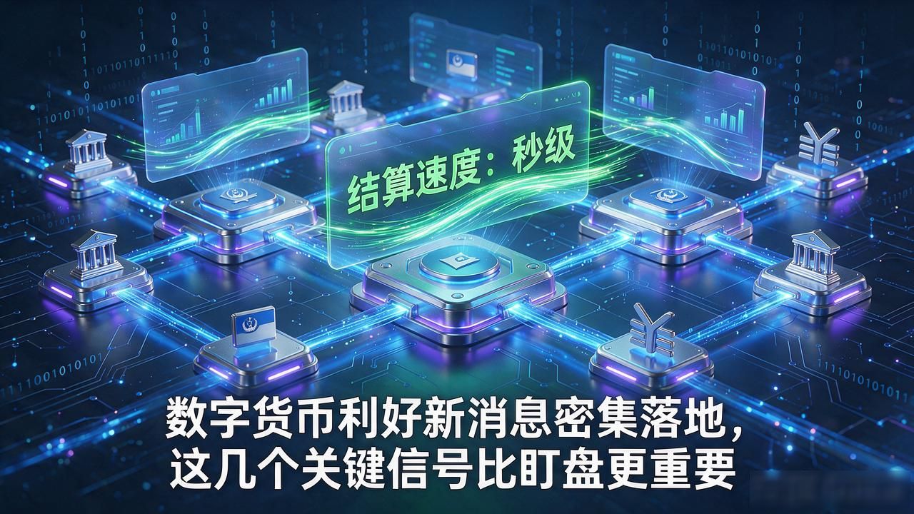 数字货币利好新消息密集落地，这几个关键信号比盯盘更重要