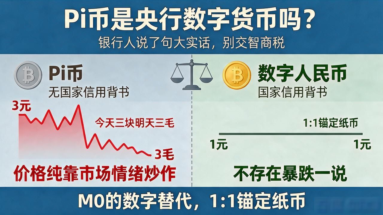 Pi币是央行数字货币吗？银行人说了句大实话，别交智商税