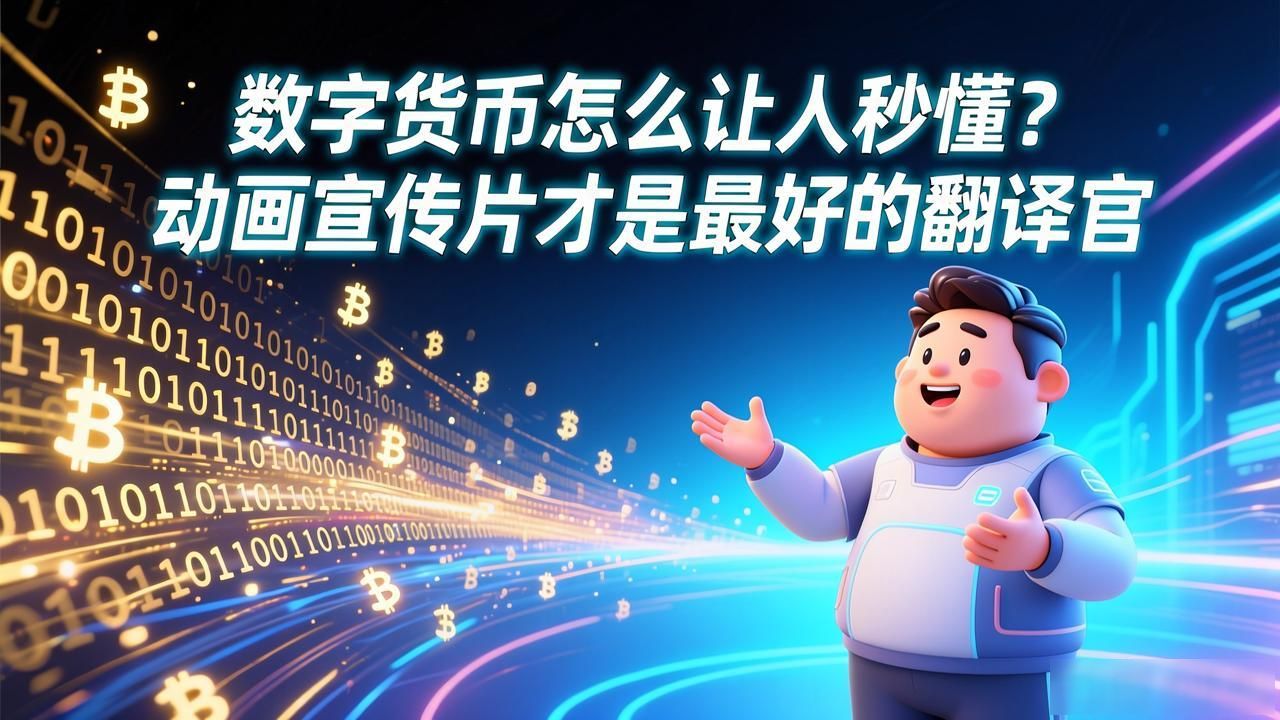 数字货币怎么让人秒懂？动画宣传片才是最好的翻译官
