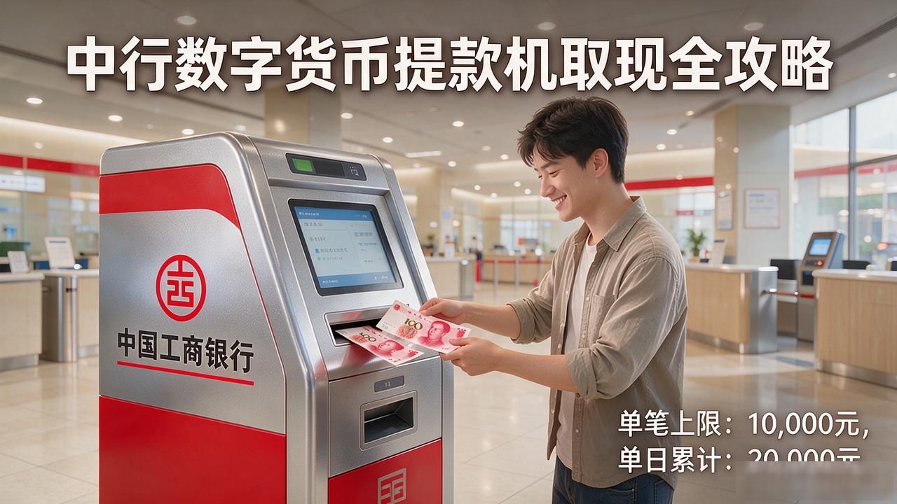 中行数字货币提款机取现全攻略：额度、频次、到账时间都讲明白