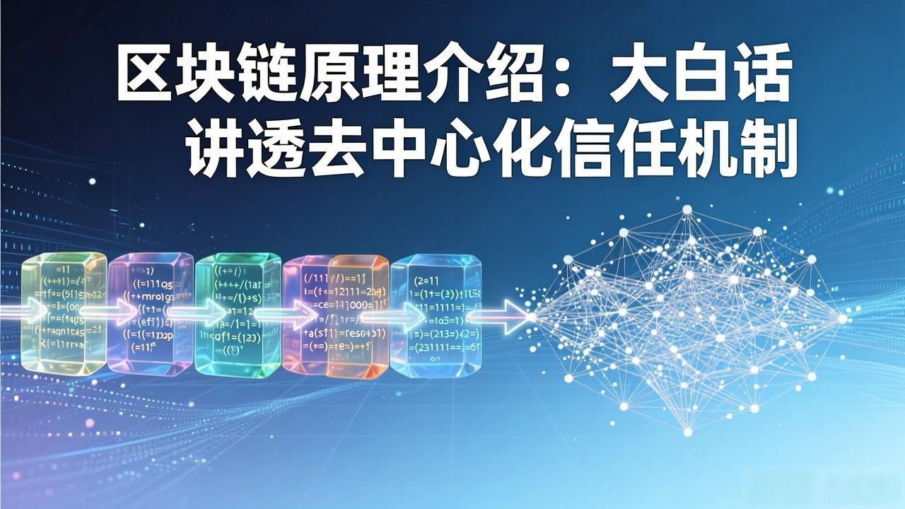区块链原理介绍：大白话讲透去中心化信任机制