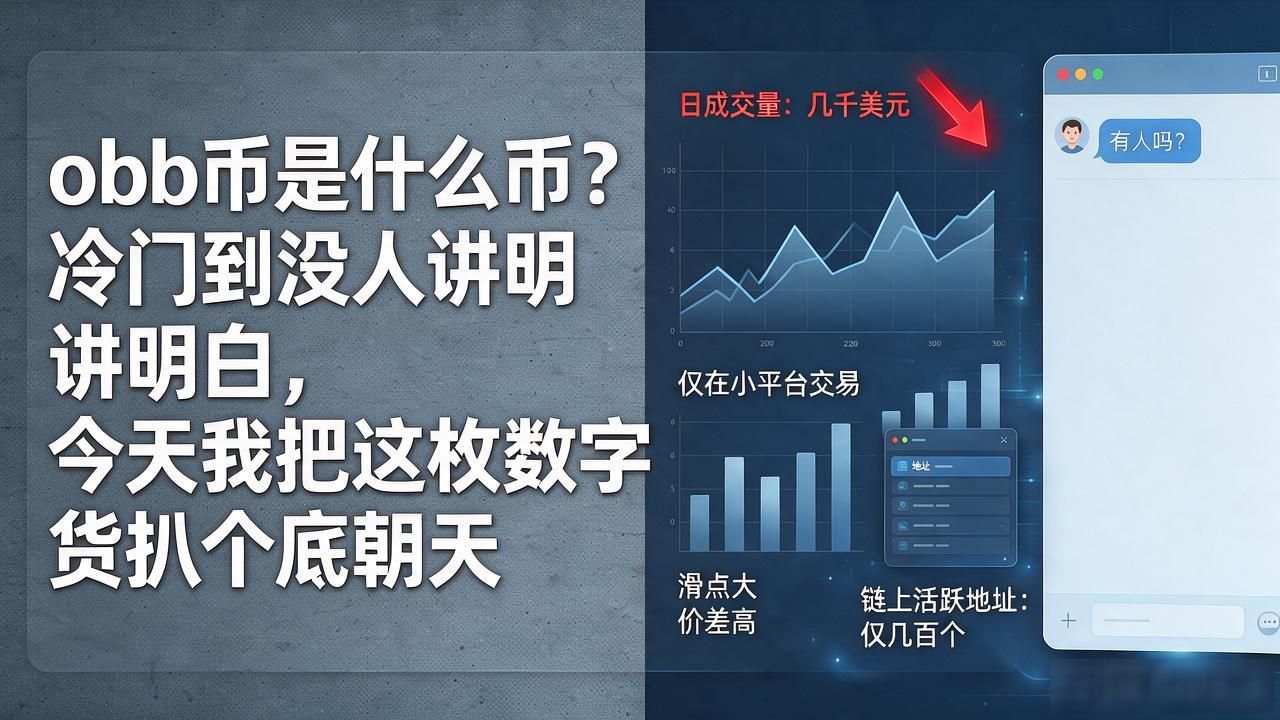 obb币是什么币？冷门到没人讲明白，今天我把这枚数字货币扒个底朝天