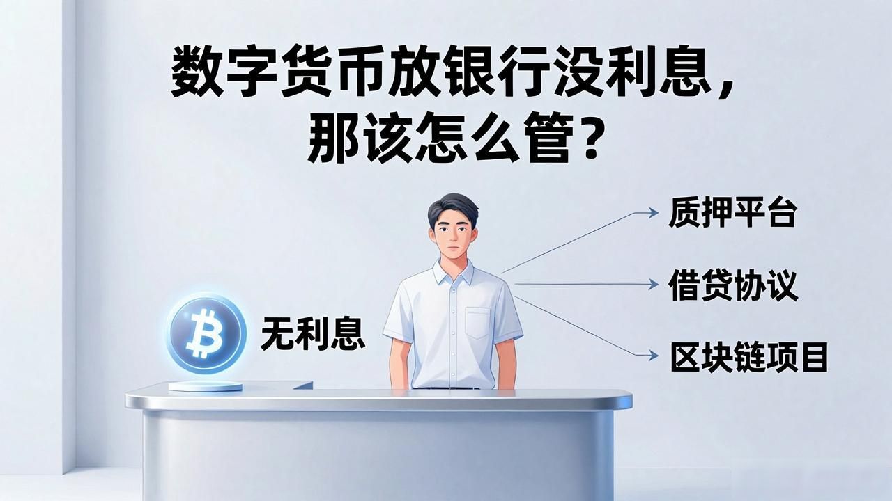数字货币放银行没利息，那该怎么管？