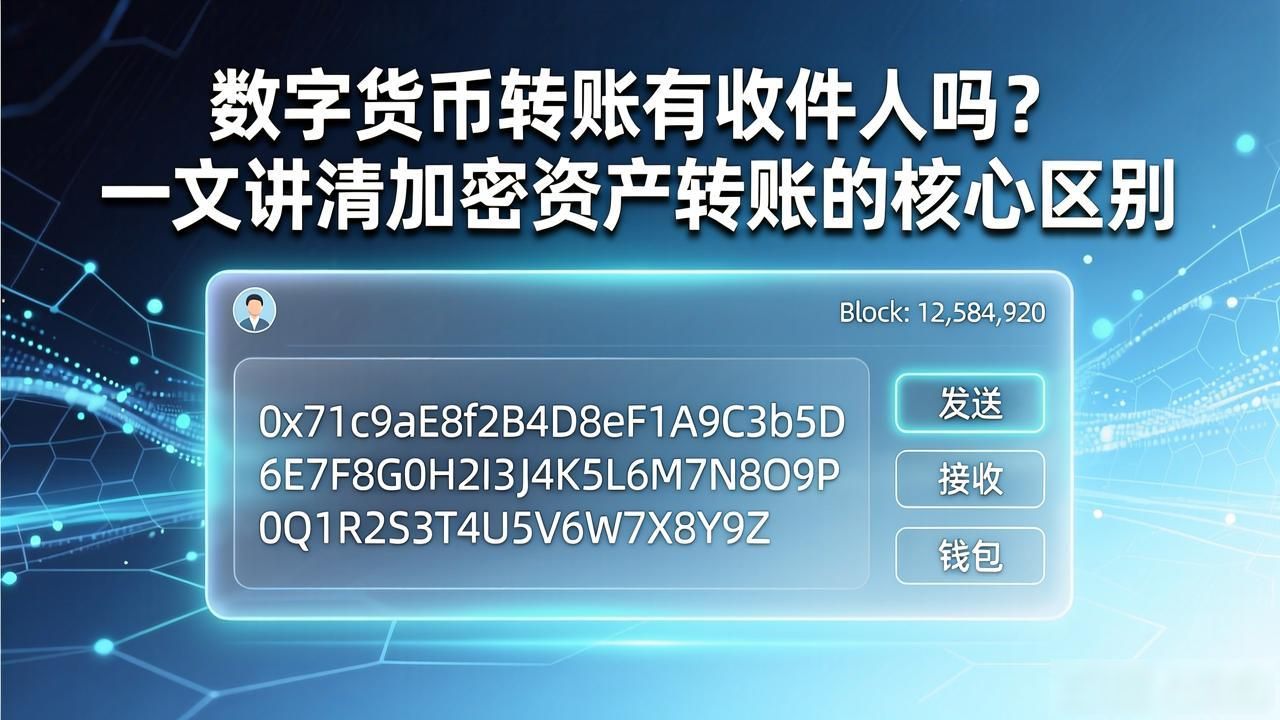 数字货币转账有收件人吗？一文讲清加密资产转账的核心区别