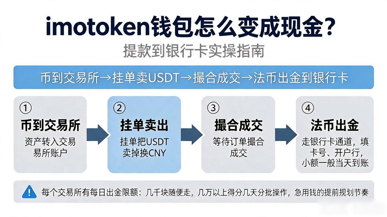 imtoken钱包怎么变成现金？提款到银行卡实操指南