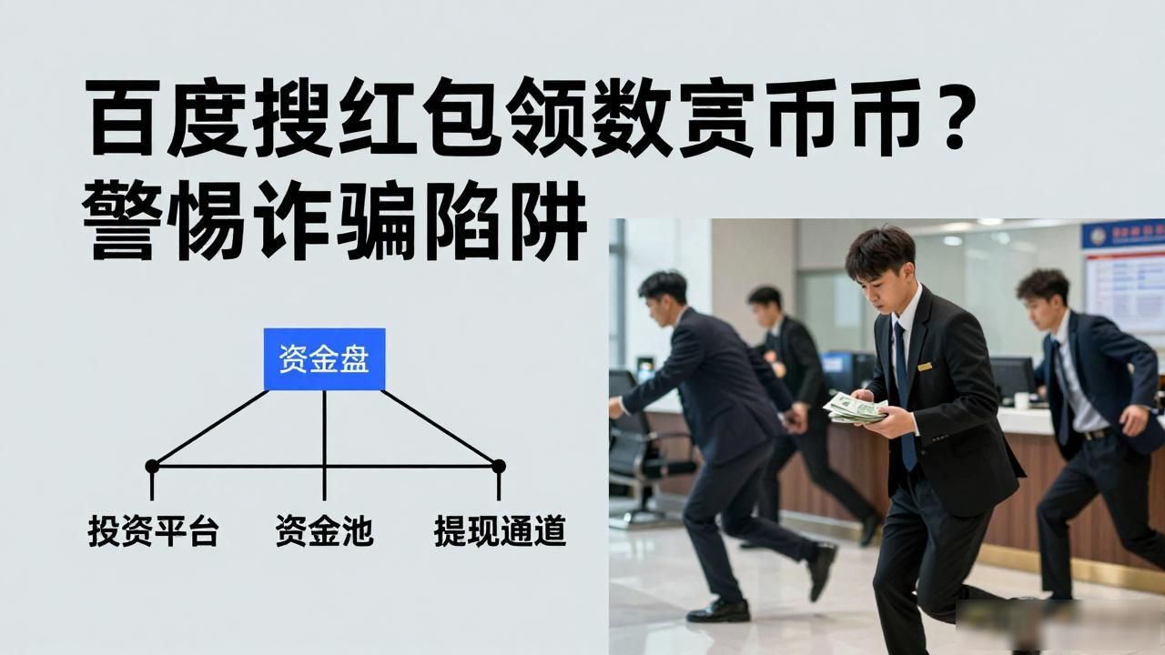 百度搜红包领数字货币？警惕诈骗陷阱