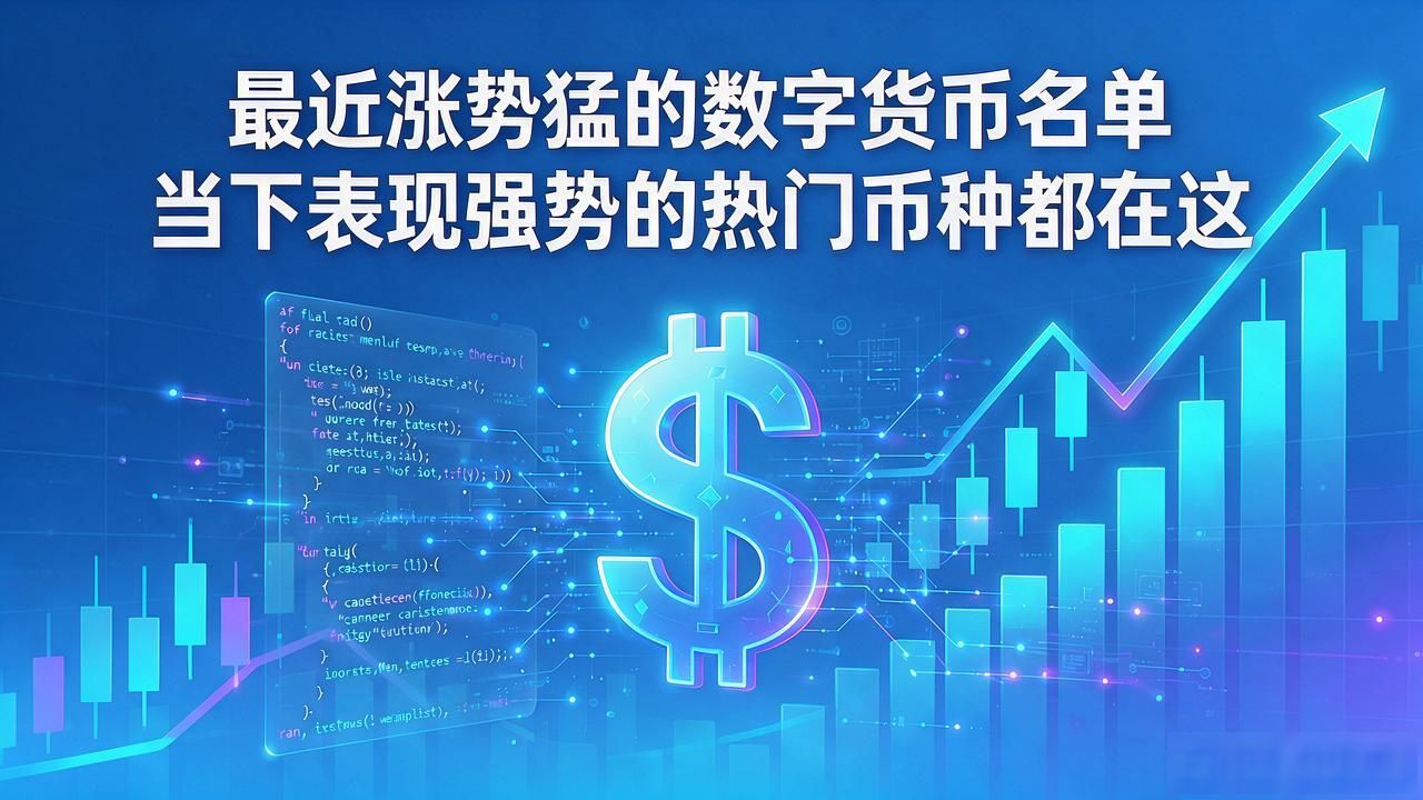 最近涨势猛的数字货币名单 当下表现强势的热门币种都在这
