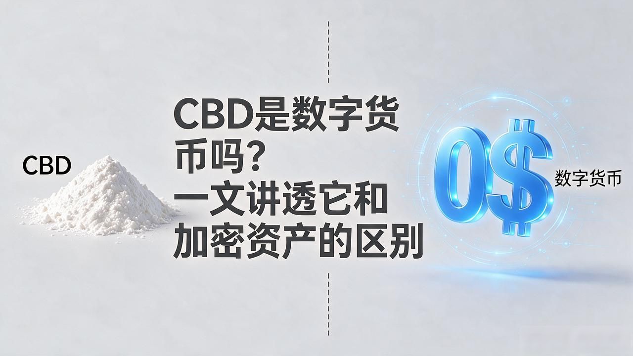 CBD是数字货币吗？一文讲透它和加密资产的区别