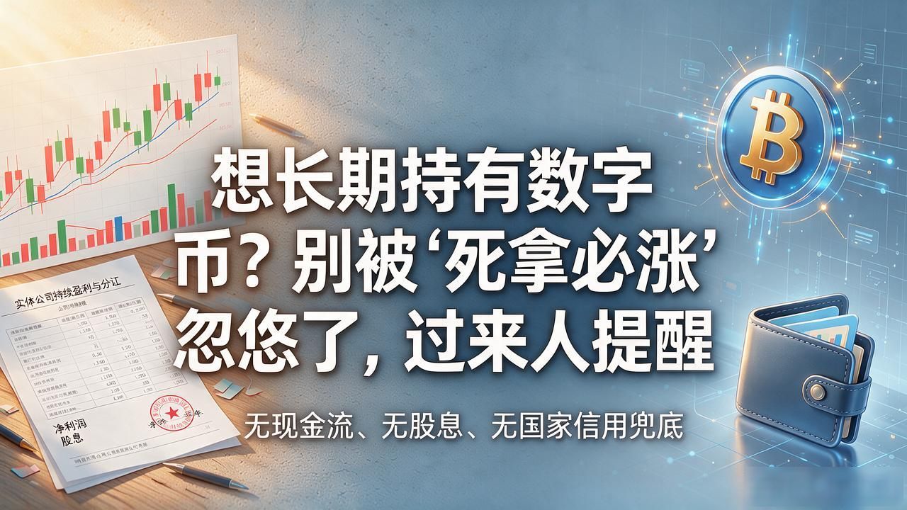 想长期持有数字货币？别被"死拿必涨"忽悠了，过来人提醒