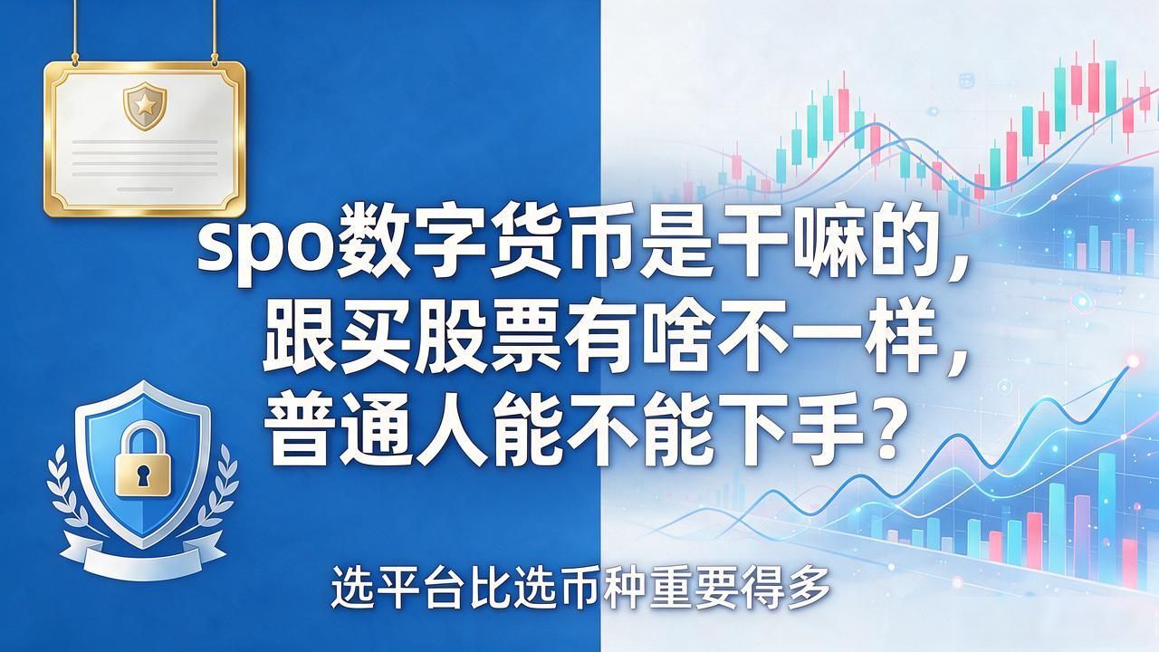 spo数字货币是干嘛的，跟买股票有啥不一样，普通人能不能下手