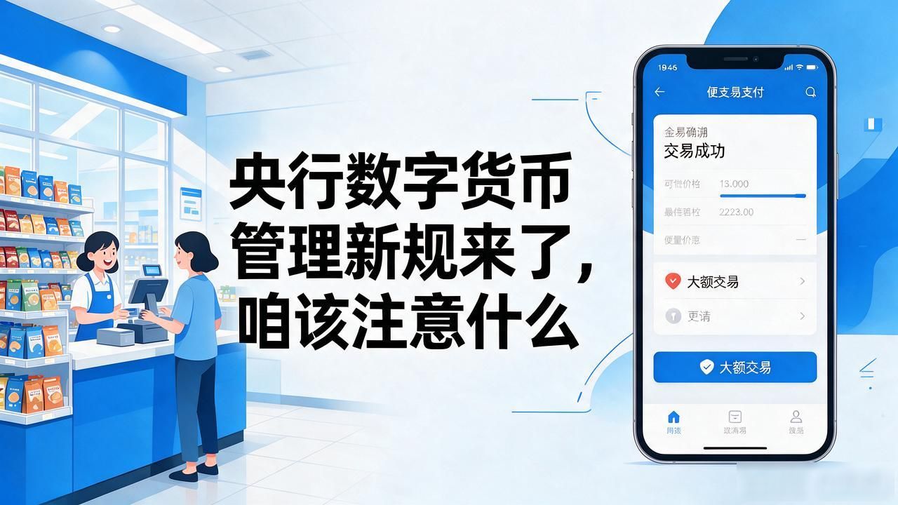 央行数字货币管理新规来了，咱该注意什么