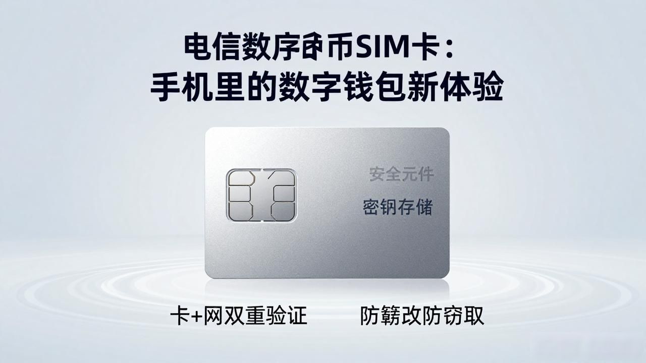 电信数字货币SIM卡：手机里的数字钱包新体验