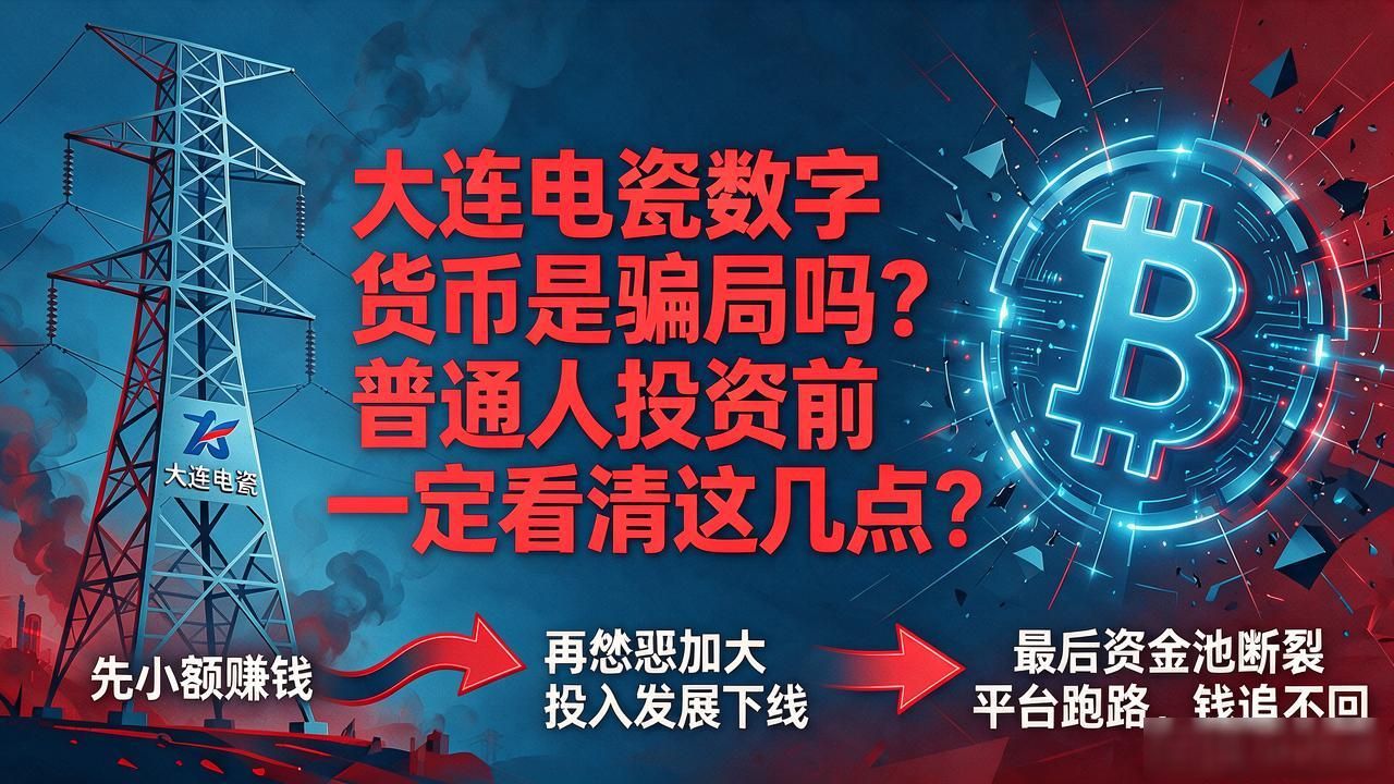 大连电瓷数字货币是骗局吗？普通人投资前一定看清这几点
