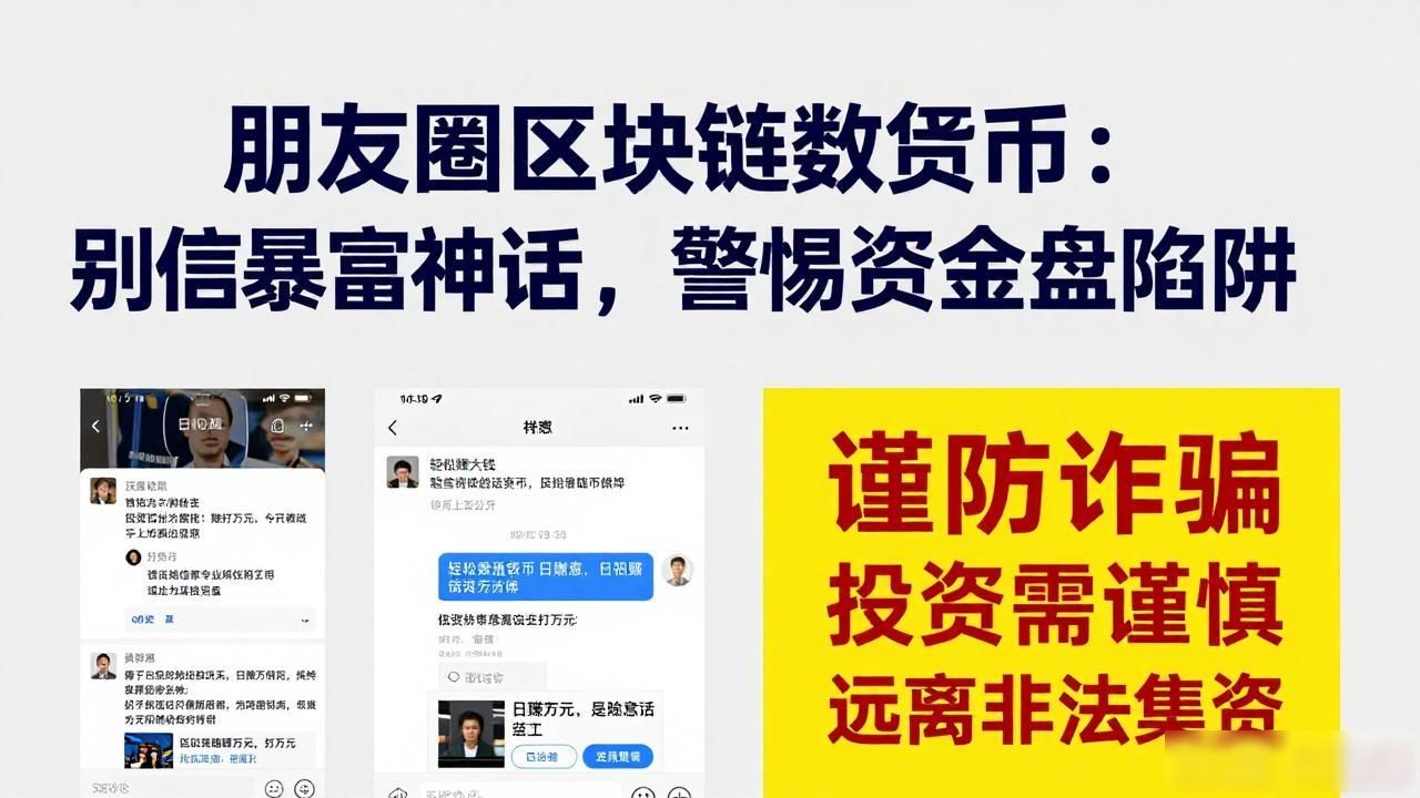 朋友圈区块链数字货币：别信暴富神话，警惕资金盘陷阱