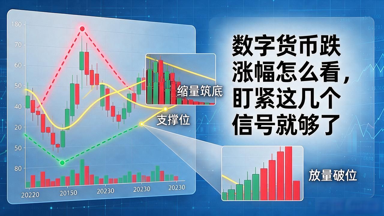 数字货币跌涨幅怎么看，盯紧这几个信号就够了
