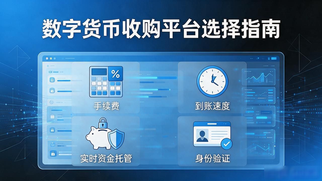 想把手里的币换成钱，挑数字货币收购平台就看手续费和到账速度