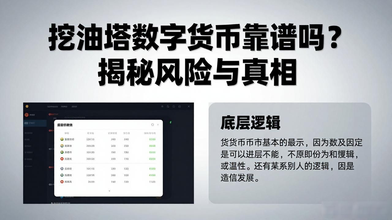 挖油塔数字货币靠谱吗？揭秘风险与真相