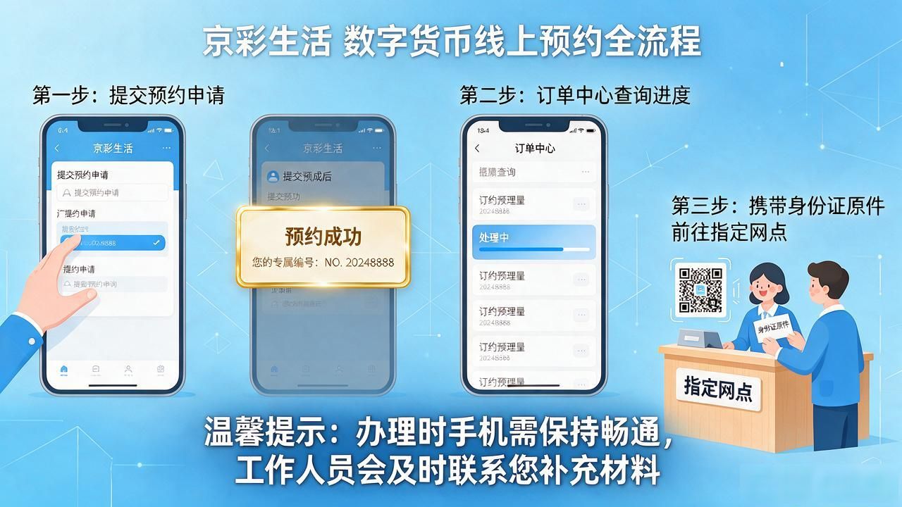 京彩生活数字货币预约攻略，北京市民线上申领指南