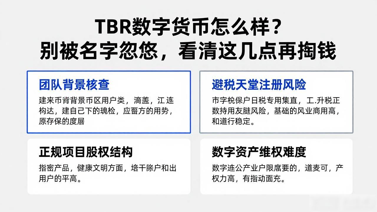 TBR数字货币怎么样？别被名字忽悠，看清这几点再掏钱
