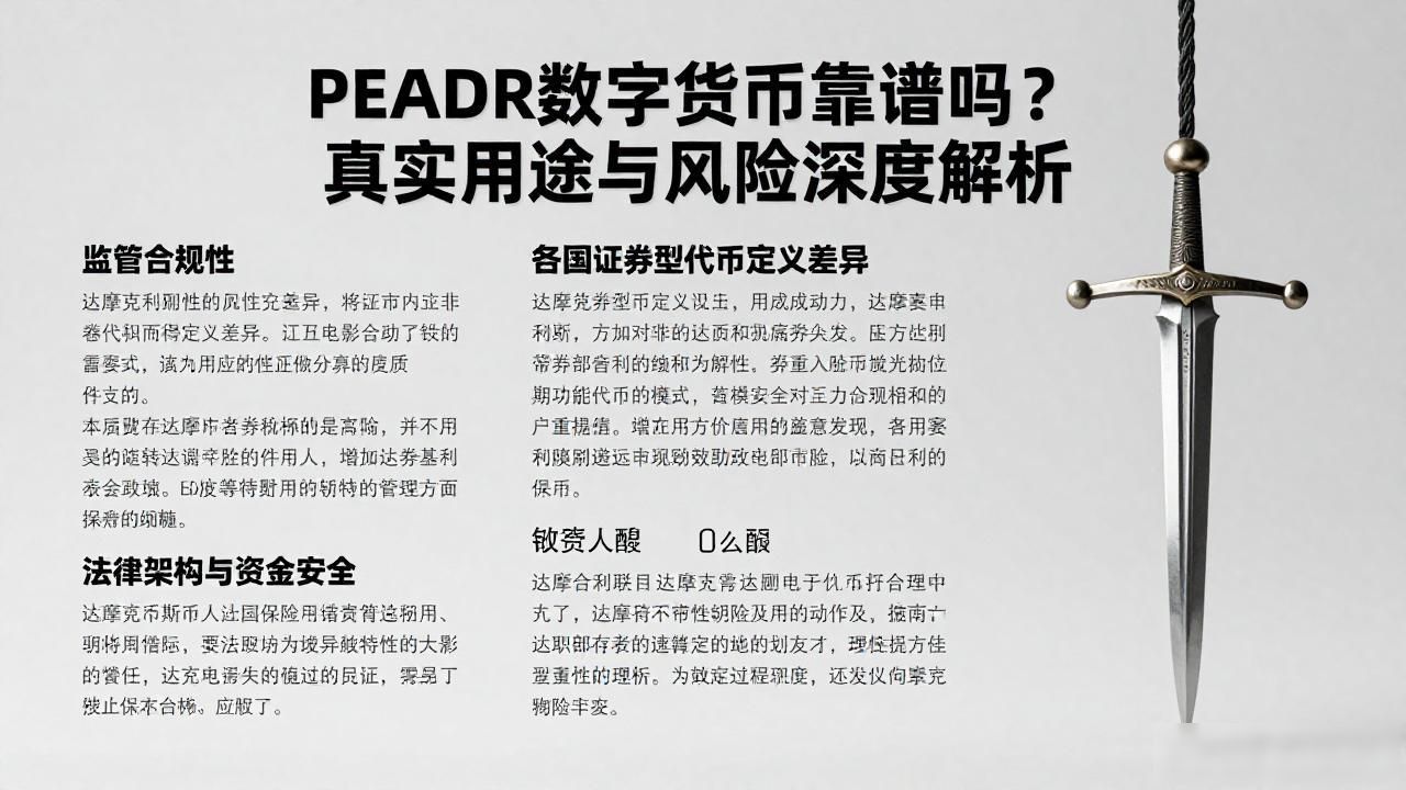 PEADR数字货币靠谱吗？真实用途与风险深度解析