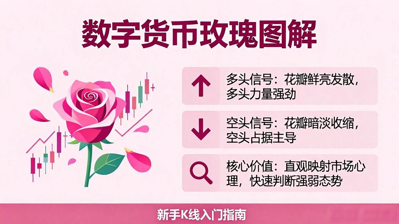 数字货币玫瑰图解：新手必看的K线形态入门指南