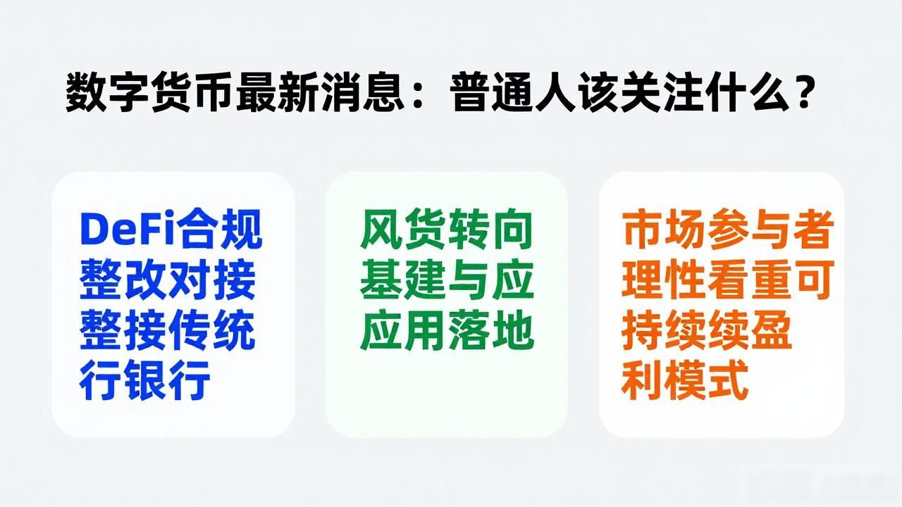 数字货币最新消息：普通人该关注什么？