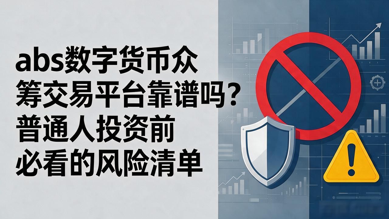 abs数字货币众筹交易平台靠谱吗？普通人投资前必看的风险清单