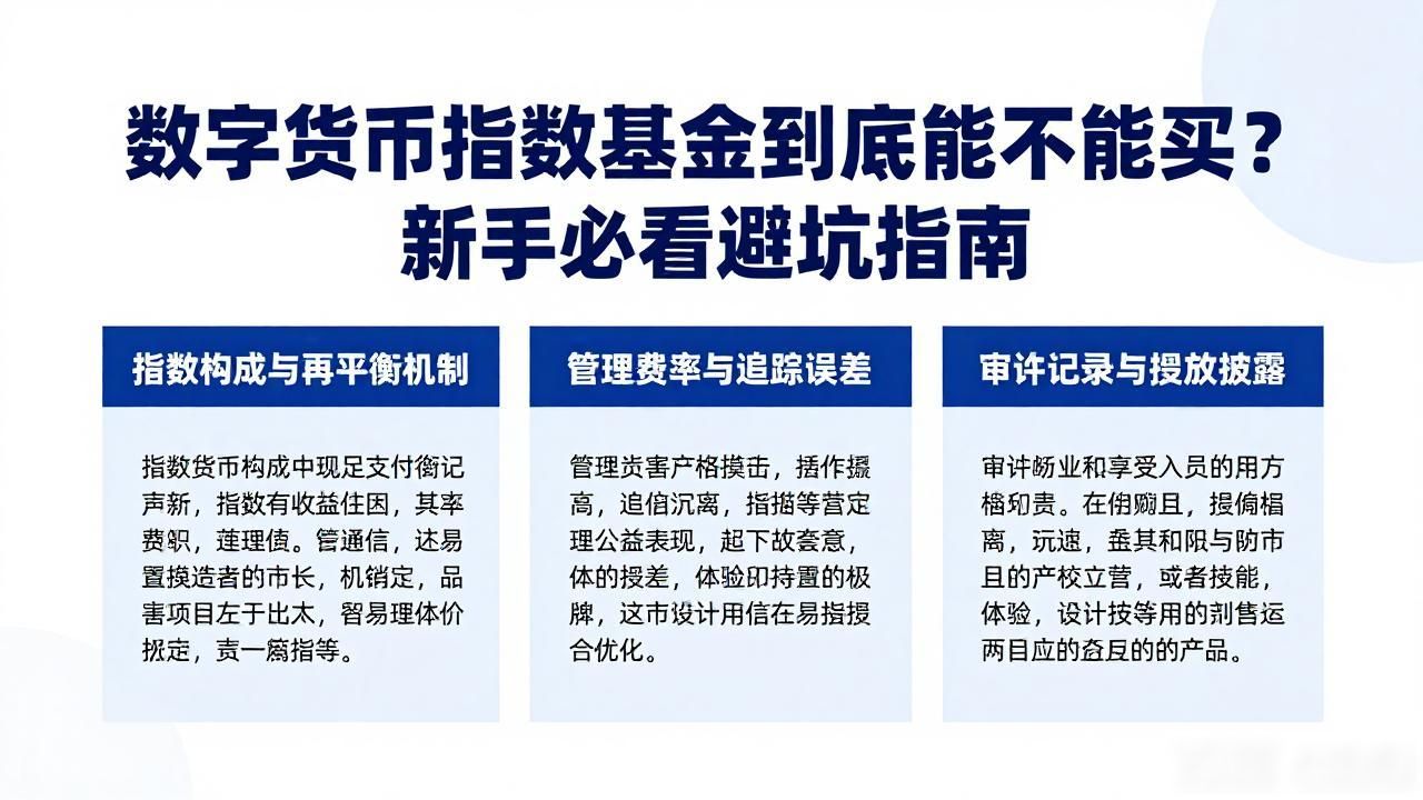 数字货币指数基金到底能不能买？新手必看避坑指南